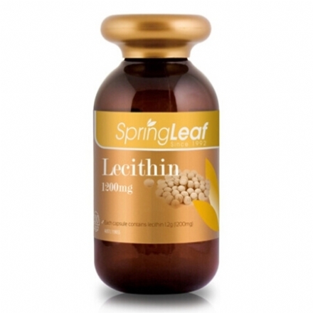 Spring Leaf Premium Lecithin 1200mg 200C - australian spring leaf muffle soybean lecithin capsule 1200 mg 200 capsules - 3    - Health Cart