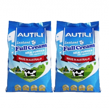 AUTILI Milk Instant Powder（ Full Cream、 Skim ）2 bags（Maximum  6 packs per order） - autili milk instant powder full cream skim two bags - 1    - Health Cart
