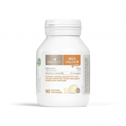 BIO ISLAND 液体乳钙软胶囊 90粒 - bio island milk calcium kids 90 capsules - 2    - Healthcart 网萃澳洲生活馆