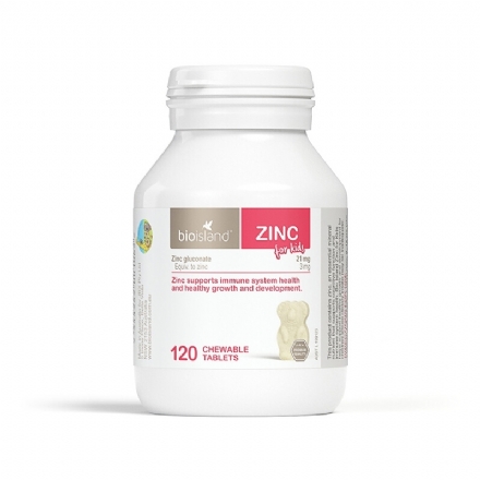 BIO ISLAND 婴幼儿天然补锌咀嚼片 - bio island zinc 120 chewable tablets - 2    - Healthcart 网萃澳洲生活馆