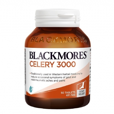 Blackmores 澳佳宝芹菜籽西芹籽精华片50粒 - blackmores celery 3000mg mild ache relief 50 tablets - 1    - Healthcart 网萃澳洲生活馆