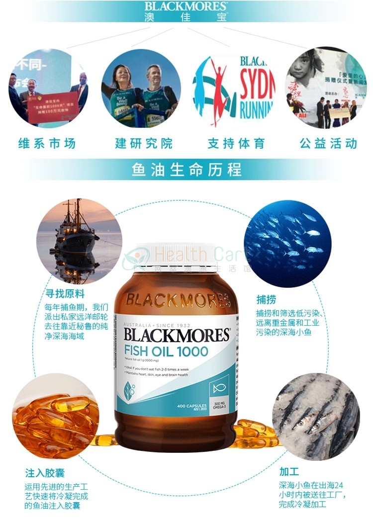 Blackmores 澳佳宝 原味有腥味鱼油胶囊 400粒 - @blackmores fish oil 1000 400 capsules - 15 - Healthcart 网萃澳洲生活馆