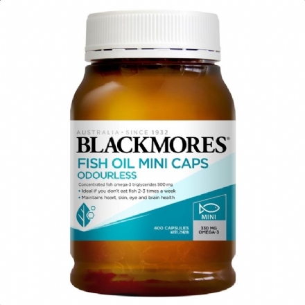 Blackmores Odourless Fish Oil Mini Cap X 400 - Health Cart