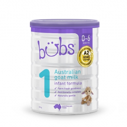 Bubs 贝儿 婴幼儿羊奶粉1段 800g（仅限发货到中国大陆，每个订单限购3罐） - Healthcart 网萃澳洲生活馆