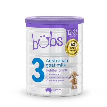 Bubs 贝儿 婴幼儿羊奶粉3段 800g（仅限发货到中国大陆，每个订单限购3罐） - Healthcart 网萃澳洲生活馆