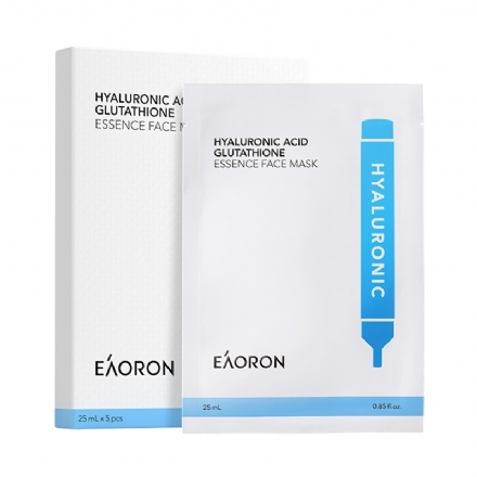 EAORON Hyaluronic Acid Glutathione Essence Face Mask 25ml*5pcs - Health Cart