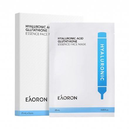 EAORON 第三代玻尿酸谷胱甘肽水光面膜  25ml*5片 - eaoron hyaluronic acid glutathione essence face mask 25ml5pcs - 1    - Healthcart 网萃澳洲生活馆