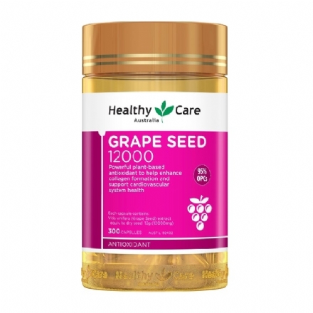 Healthy Care Grape Seed 12000  300 Capsules - healthy care grape seed 12000  300 capsules - 1    - Health Cart