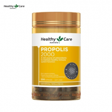 Healthy Care 2000mg 蜂胶胶囊 200粒 - healthy care propolis 2000mg 200 capsules - 1    - Healthcart 网萃澳洲生活馆