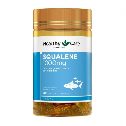 Healthy Care Squalene 1000mg 200 Capsules -   200Caps 200Caps - Health Cart