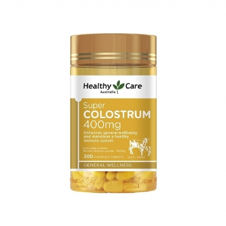 Healthy Care Super Colostrum 400mg 200 Chewable Tablets - healthy care super colostrum 400mg 200 chewable tablets - 1    - Health Cart