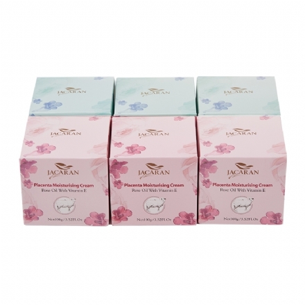 Jacaran Placenta Moisturising Cream（6box） - jacaran placenta moisturising cream rose oil with vitamin e 100g6box 2019111220137 - 1    - Health Cart