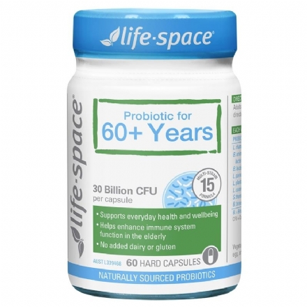 Life Space Probiotic For 60+ Years 60 Capsules - life space probiotic for 60 years 60 capsules - 1    - Health Cart