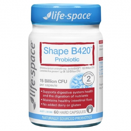 Life Space Shape B420 Probiotic 60 Capsules - life space shape b420 probiotic 60 capsules - 1    - Health Cart