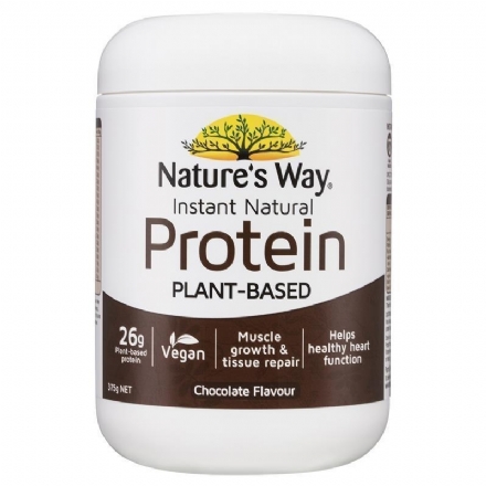 Nature's Way速溶植物蛋白粉375g 巧克力味 - natures way instant natural protein chocolate 375g - 1    - Healthcart 网萃澳洲生活馆