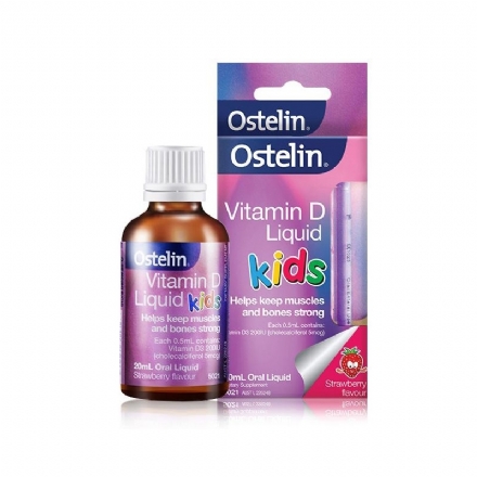 Ostelin Kids Vitamin D3 Liquid 20ml - ostelin vitamin d 200iu kids liquid 20ml - 1    - Health Cart