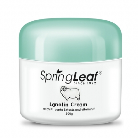 Spring Leaf 绵羊油面霜 维E+胎盘素 抗皱保湿 100g - spring leaf lanolin cream with placenta extracts and vitamin e 100g - 1    - Healthcart 网萃澳洲生活馆