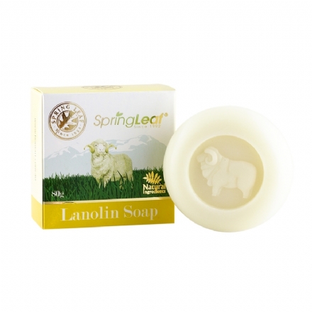 Spring Leaf Lanolin Soap 80G - spring leaf lanolin soap 80g - 10    - Health Cart