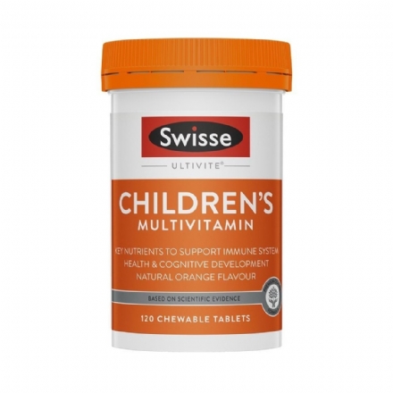 Swisse儿童复合维生素咀嚼片120片 - swisse childrens ultivite multivitamin 120 chewable tablets - 1    - Healthcart 网萃澳洲生活馆