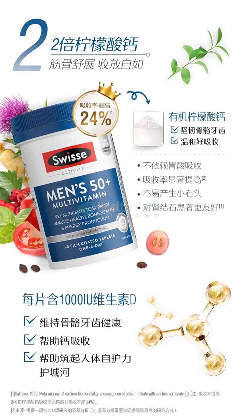 Swisse 50+男性复合维生素90片 - @swisse mens multivitamin 50 90 tablets - 9 - Healthcart 网萃澳洲生活馆