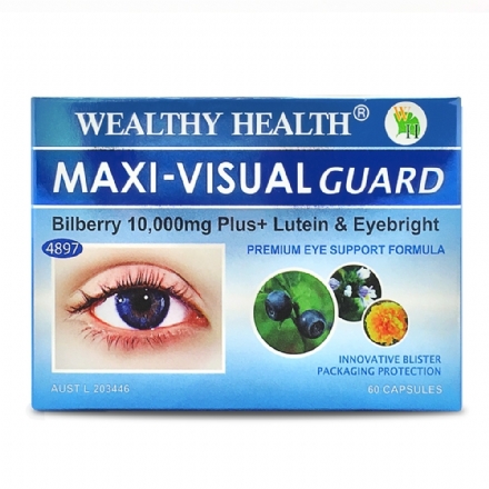 Wealthy Health Maxi-Visual Guard Bilberry 10000mg Plus Cap X 60 - wealthy health maxi visual guard bilberry 10000mg plus cap x 60 - 2    - Health Cart